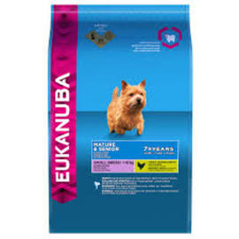EUKANUBA DOG MATURE & SENIOR +7 SMALL POLLO