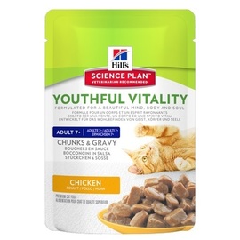 HILL´S SCIENCE PLAN CAT ADULTO +7 YOUTHFUL VITALITY POLLO POUCH