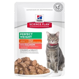 HILL´S SCIENCE PLAN CAT ADULTO PERFECT WEIGHT SALMÓN POUCH