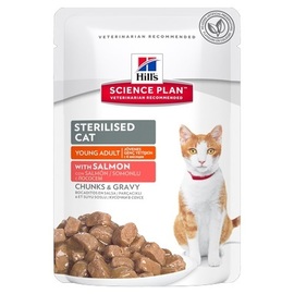 HILL´S SCIENCE PLAN CAT YOUNG ADULTO STERILISED SALMÓN POUCH