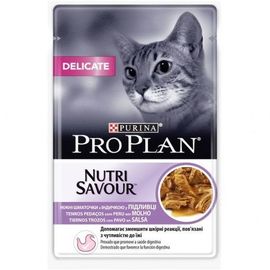 PURINA PROPLAN CAT DELICATE PAVO EN SALSA POUCH 