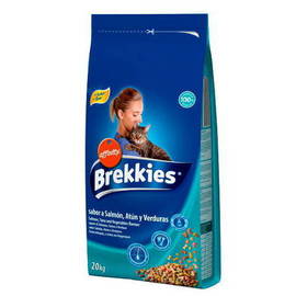BREKKIES CAT ADULTO SALMÓN, ATÚN Y VERDURA