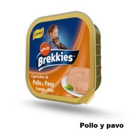 BREKKIES CAT ADULTO TARRINA POLLO Y PAVO