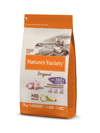  NATURE´S VARIETY CAT ADULT ORIGINAL NO GRAIN STERILIZED PAVO