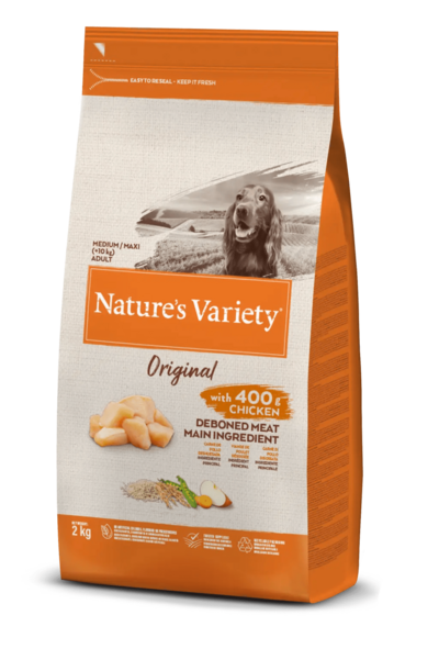 NATURE´S VARIETY DOG ADULT ORIGINAL MEDIUM/MAXI POLLO 
